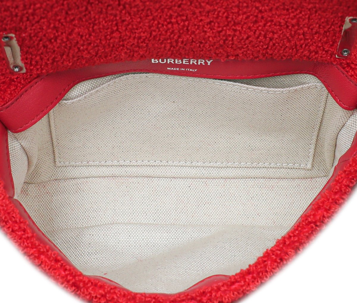 Burberry Bicolor Terry Cloth Mini Love Lola Bag