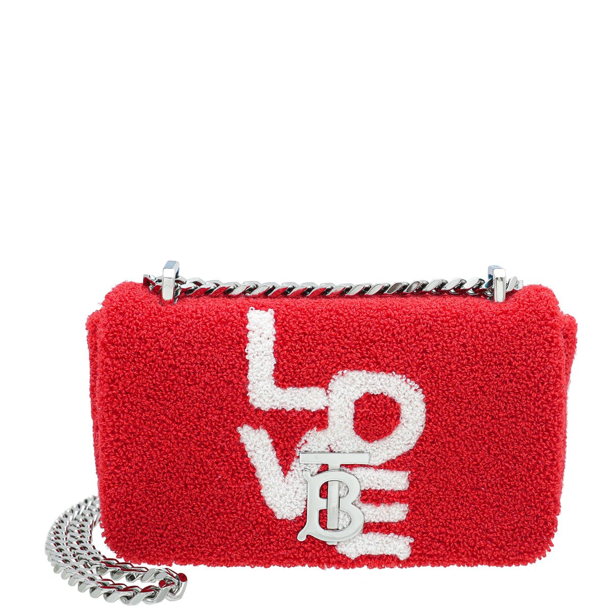 Burberry Bicolor Terry Cloth Mini Love Lola Bag