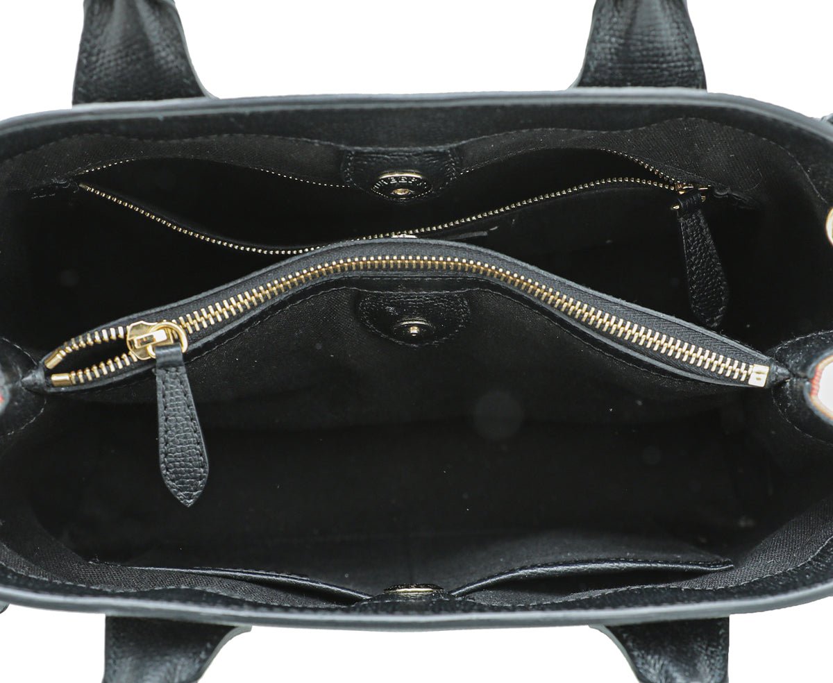 Burberry Black Banner Tote Medium Bag