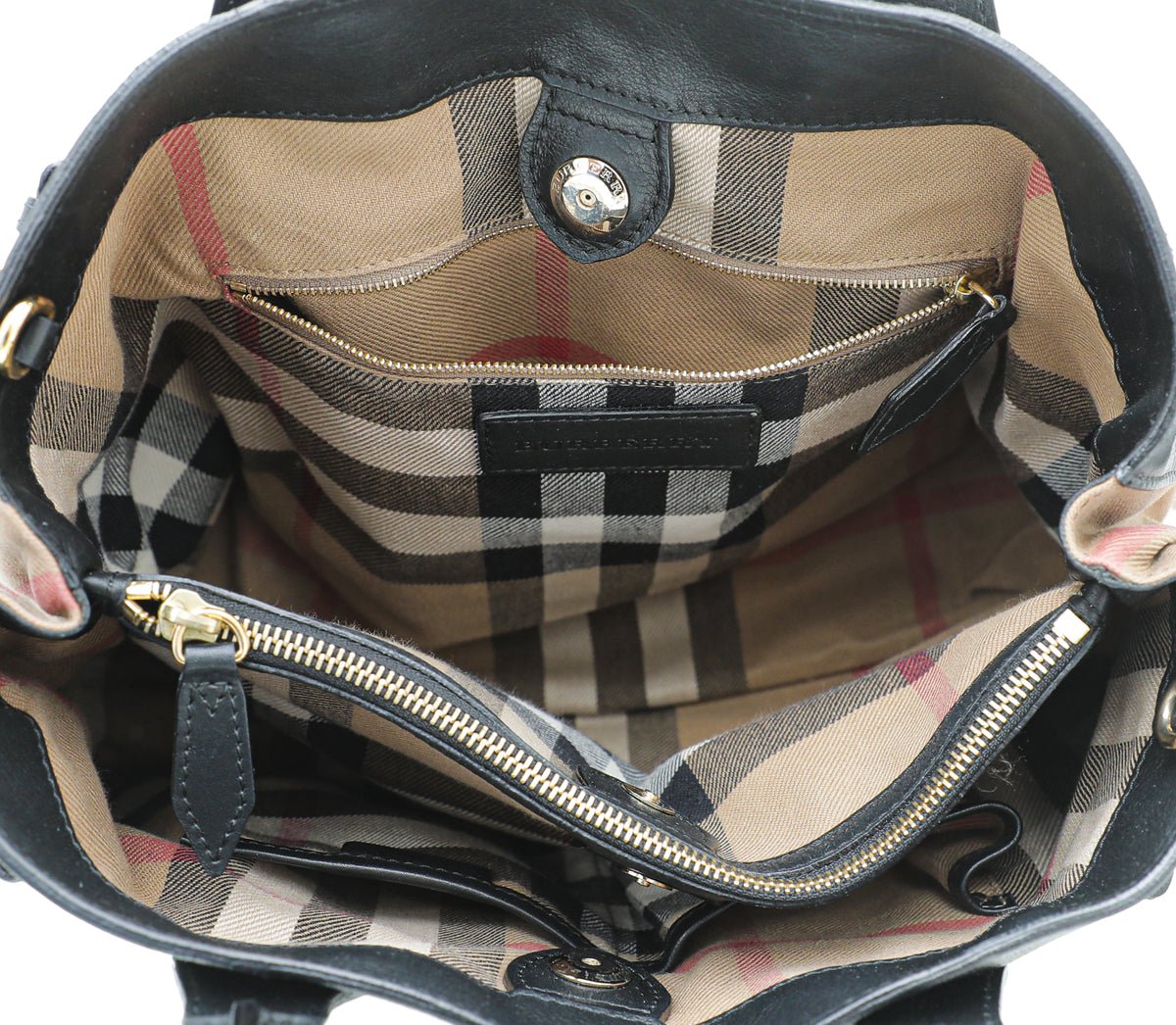 Burberry Black Banner Tote Medium Bag