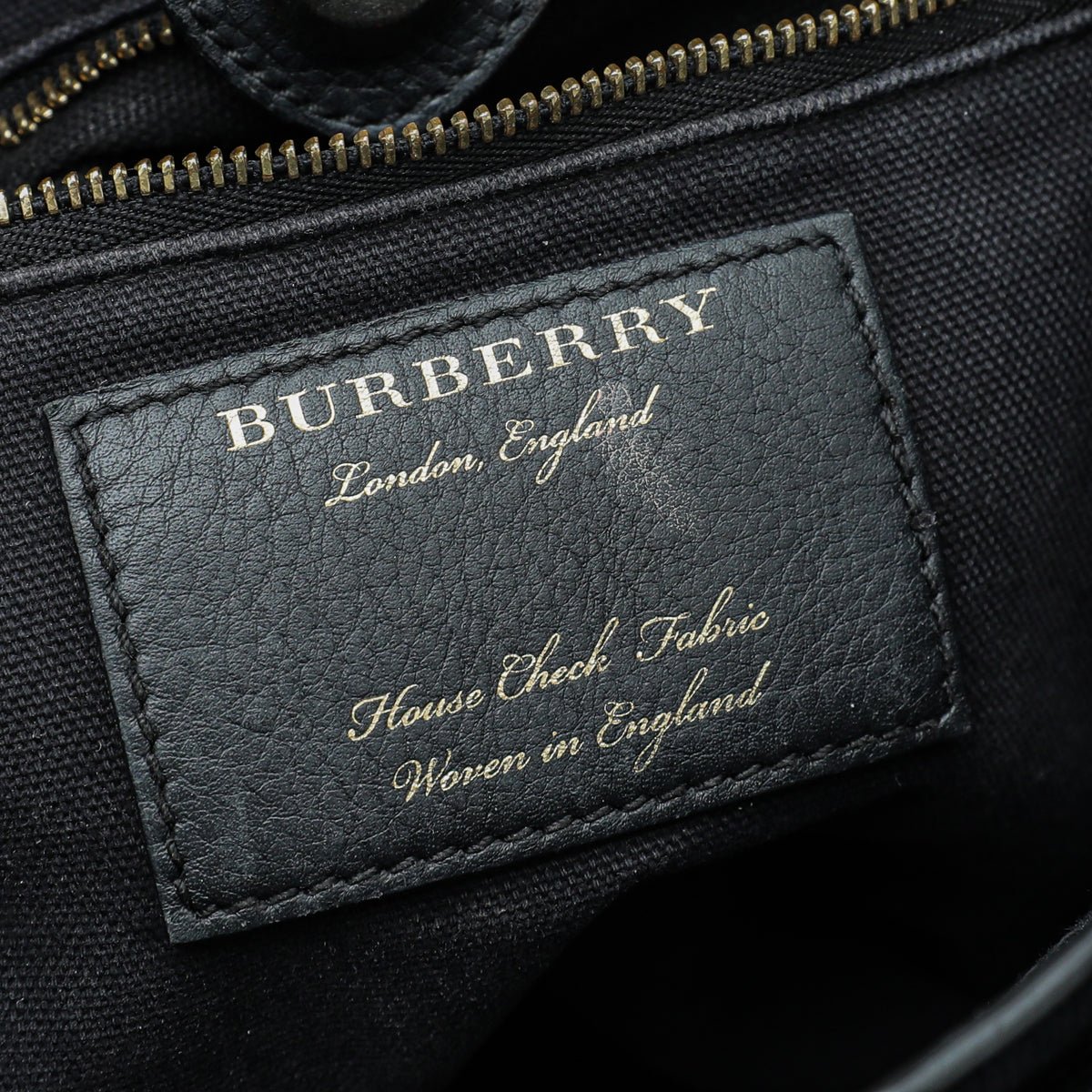 Burberry Black Banner Tote Small Bag