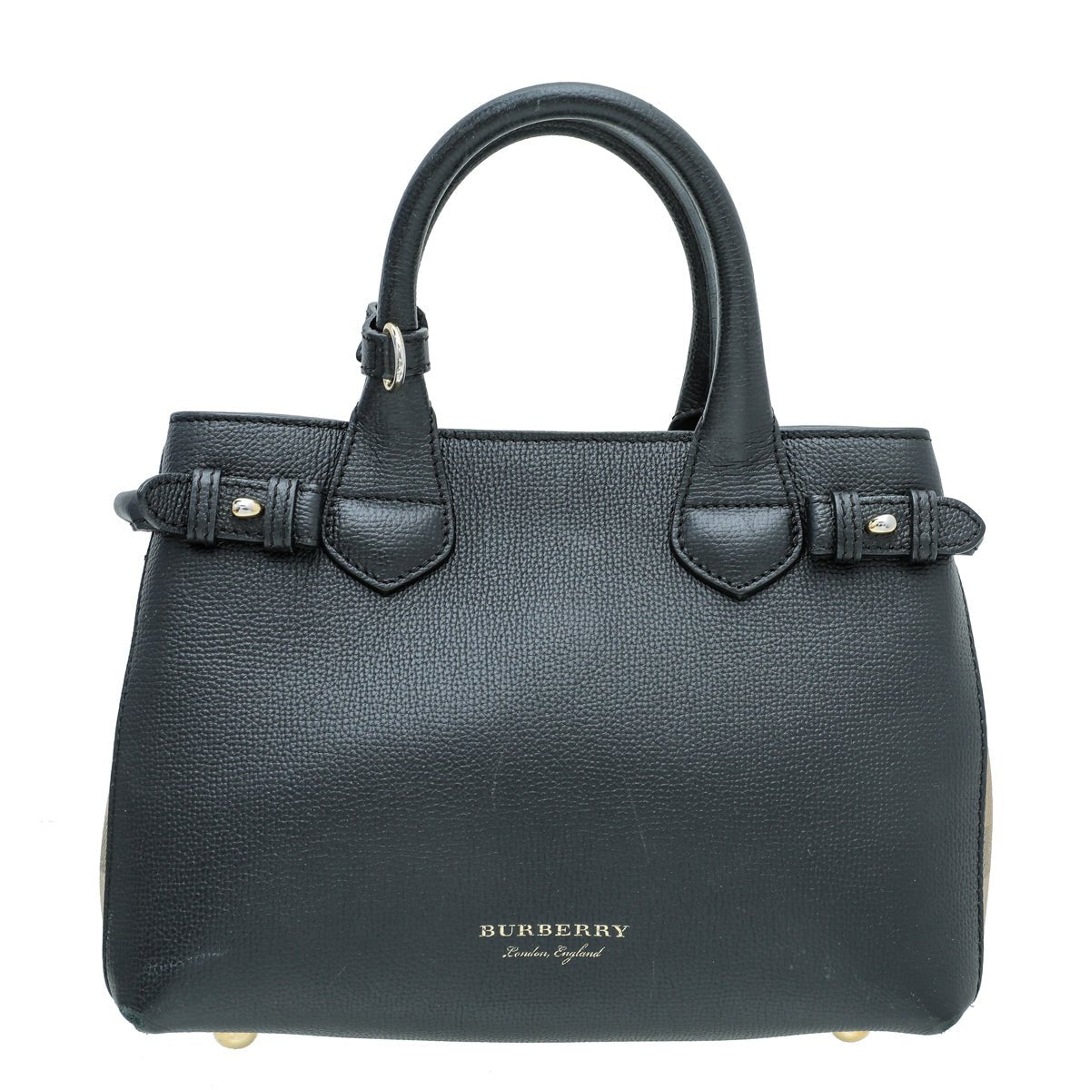 Burberry Black Banner Tote Small Bag