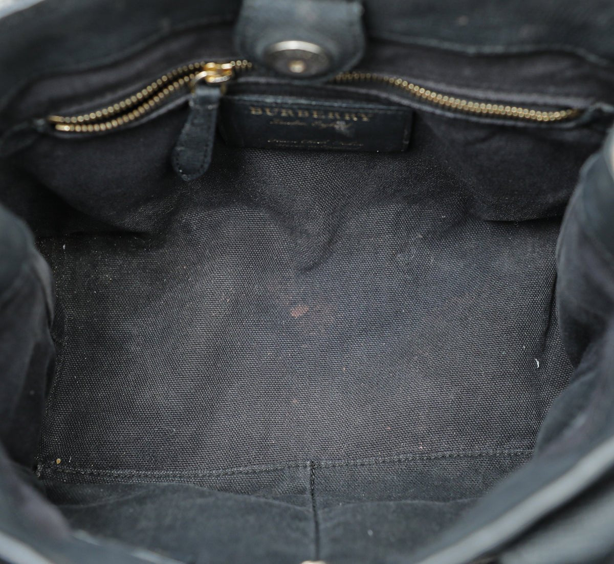 Burberry Black Banner Tote Small Bag