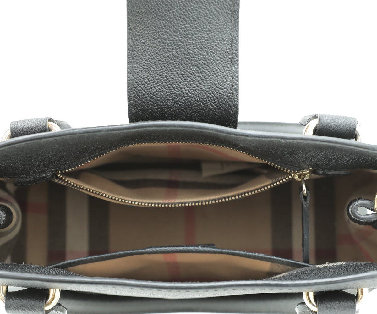 Burberry Black Buckle Tote Small Bag