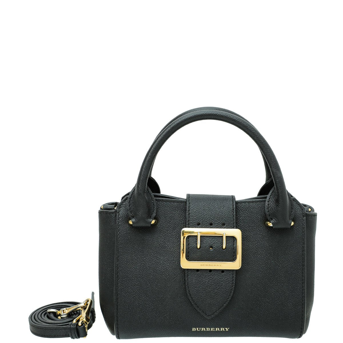 Burberry Black Buckle Tote Small Bag