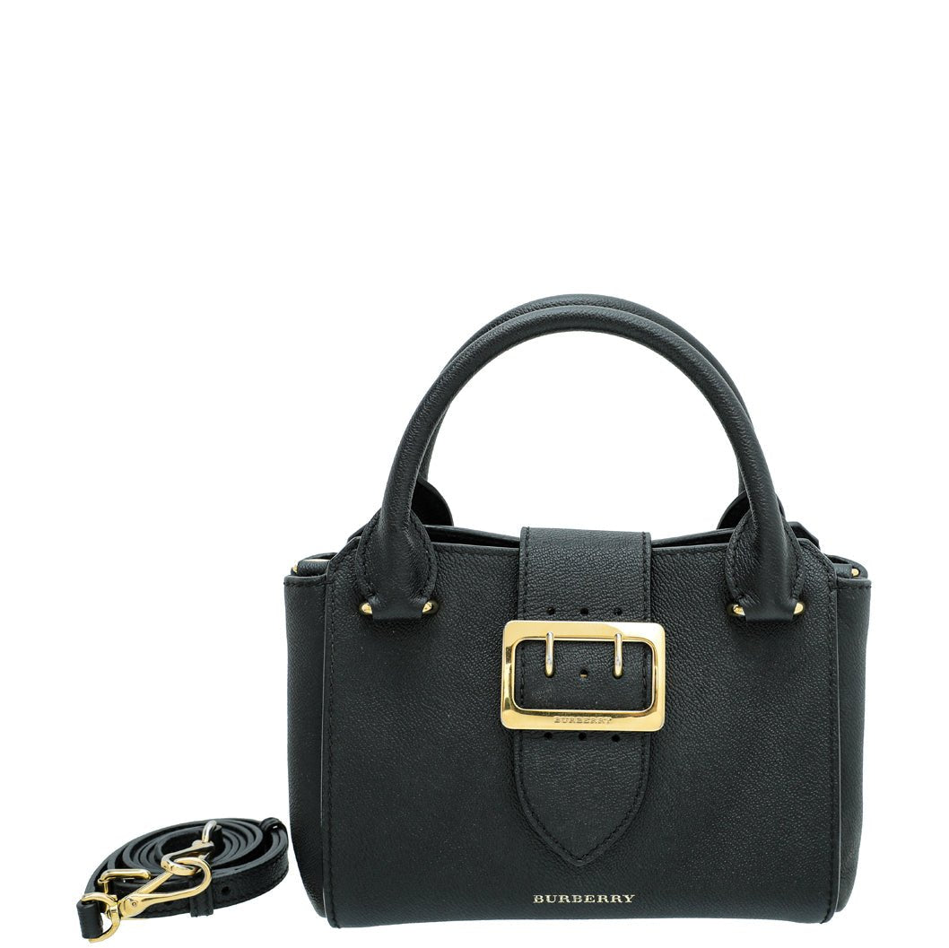 Burberry Black Buckle Tote Small Bag