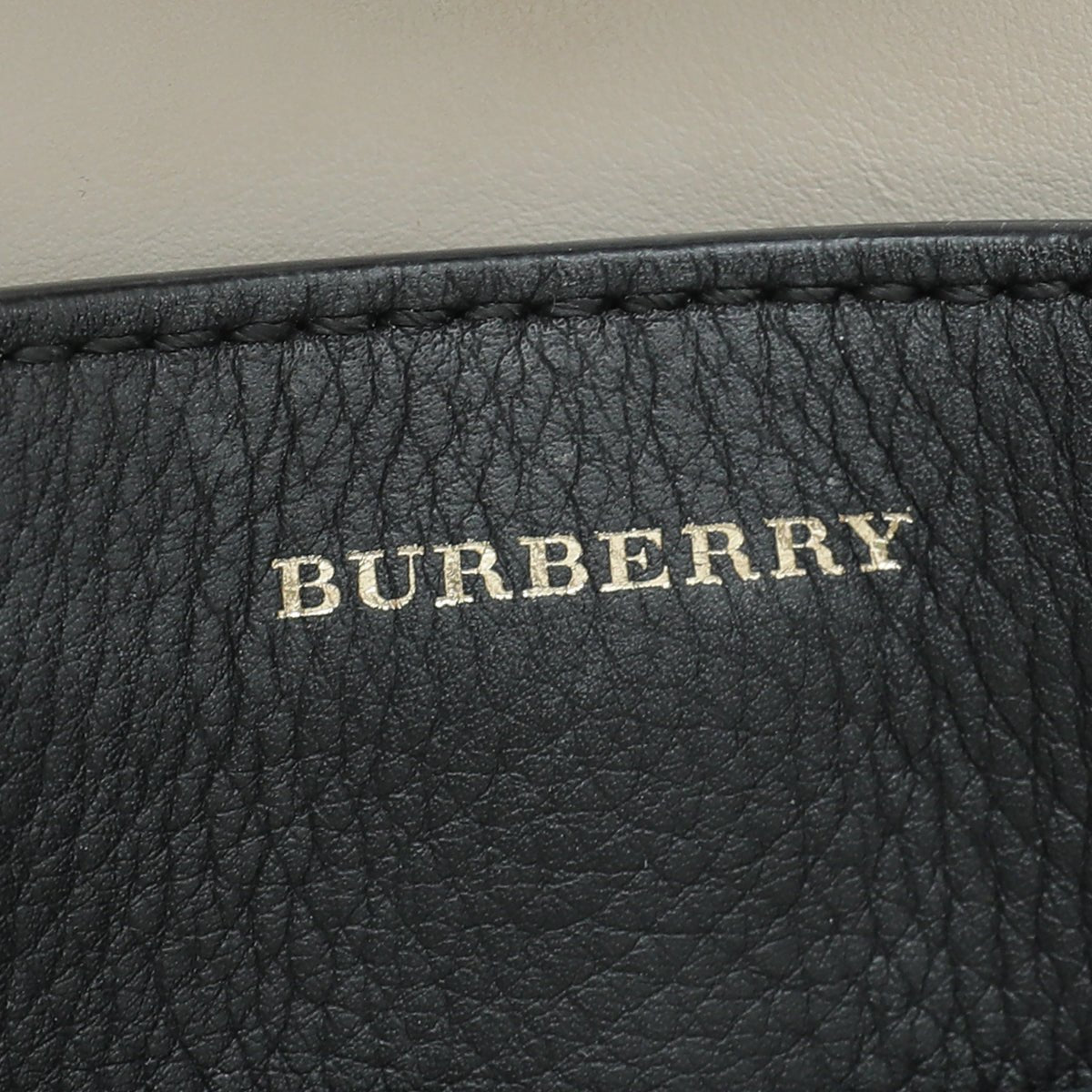 Burberry Black Equestrian Knight Tote Bag