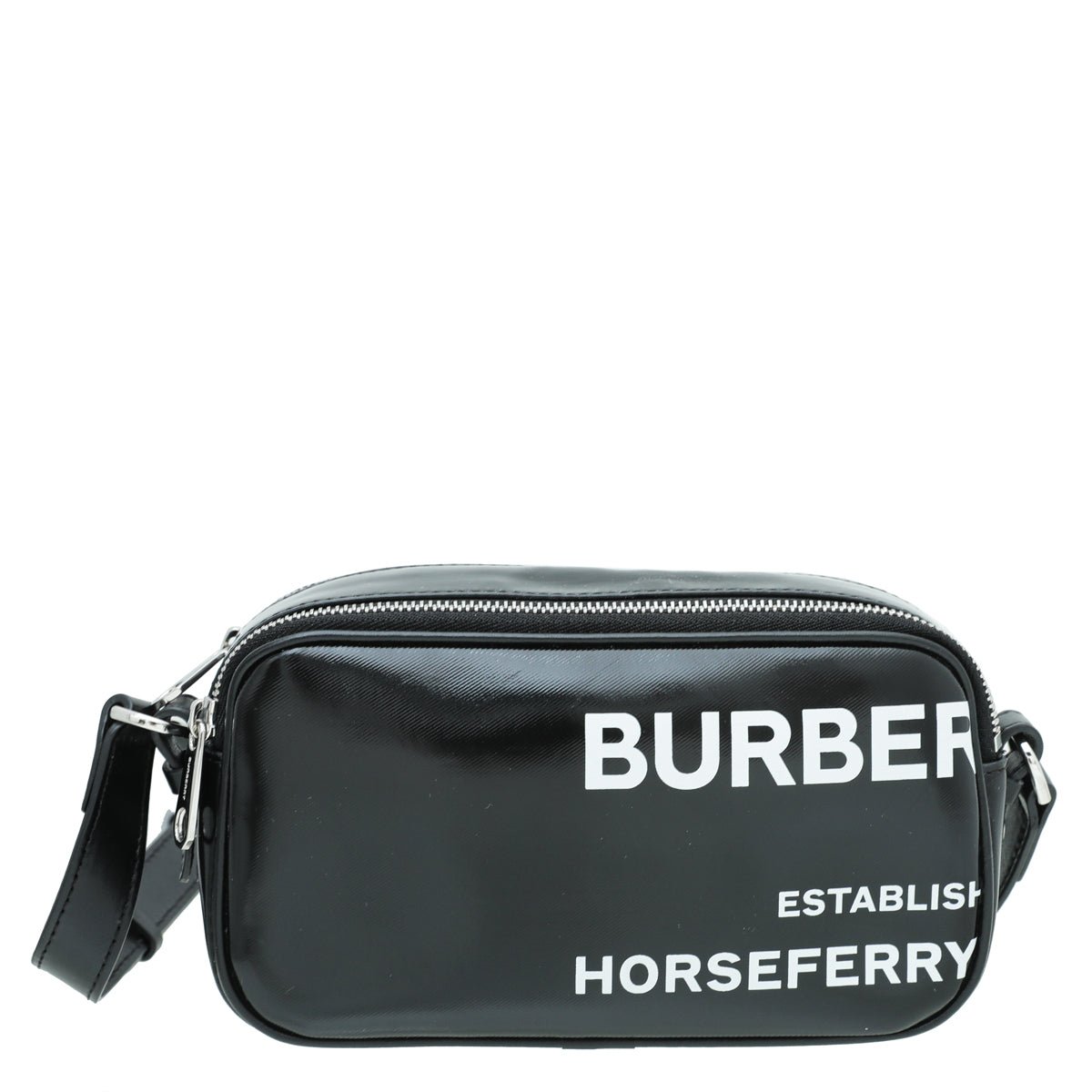 Burberry Black Horseferry Print Camera Micro Bag