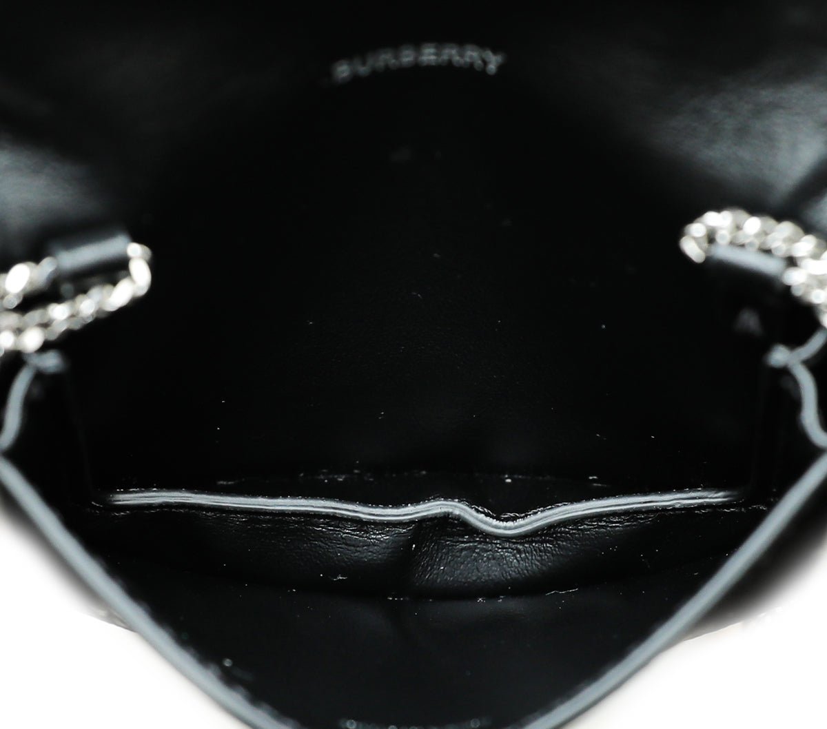 Burberry Black Horseferry Print Mini Jody Chain Card Case