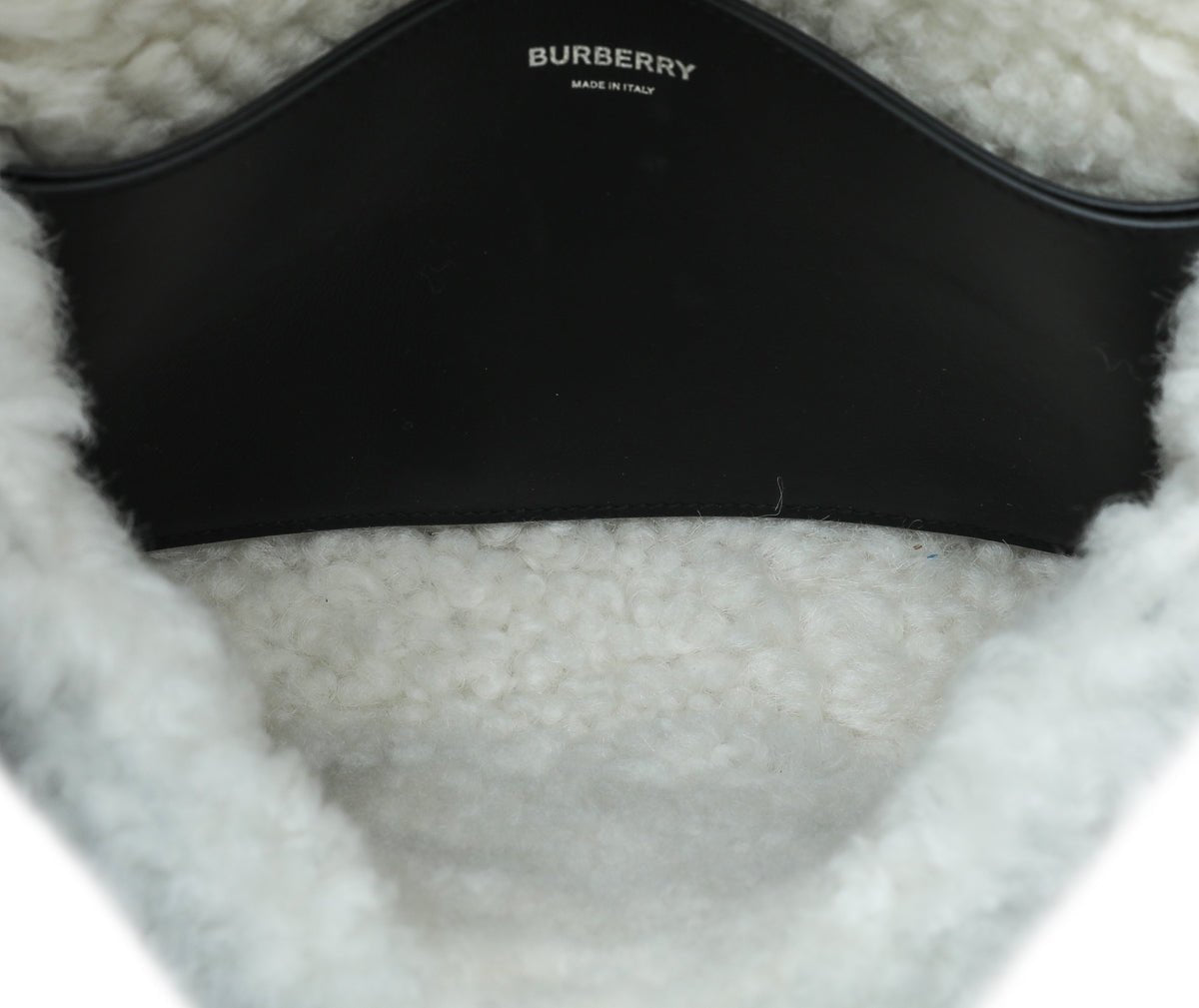 Burberry Black Horseferry Shearling Lola Small Bag