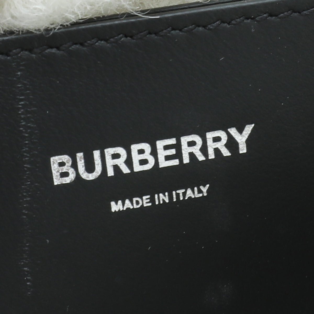 Burberry Black Horseferry Shearling Lola Small Bag