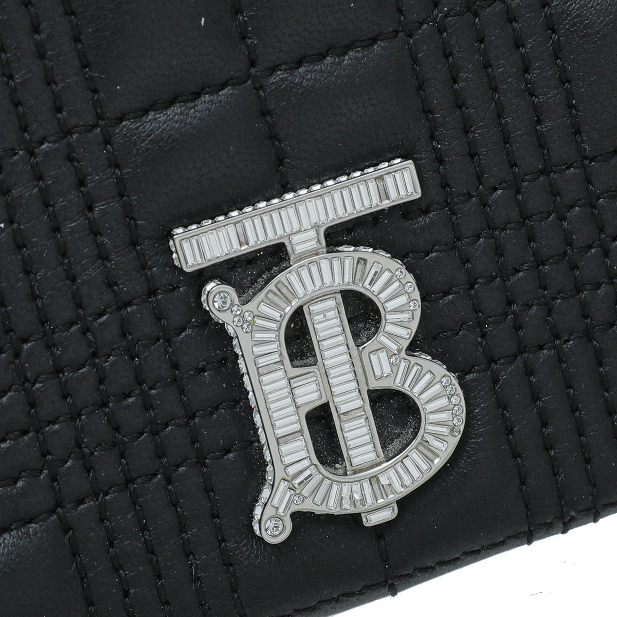 Burberry Black Lola Quilted Crystal Mini Bag