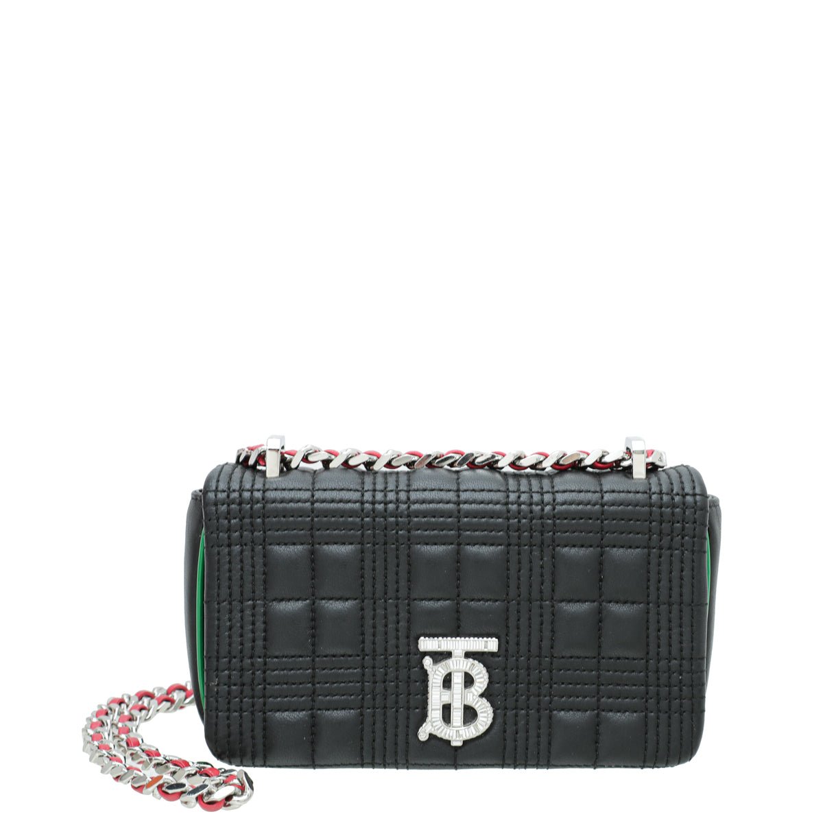 Burberry Black Lola Quilted Crystal Mini Bag