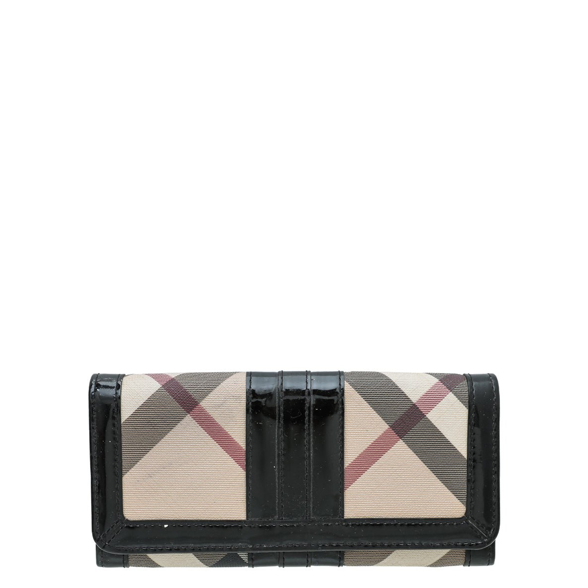 Burberry Black Nova Check Penrose Continental Wallet