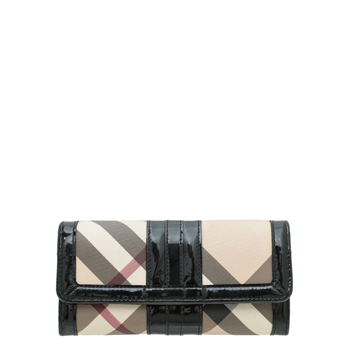 Burberry Black Nova Check Penrose Continental Wallet