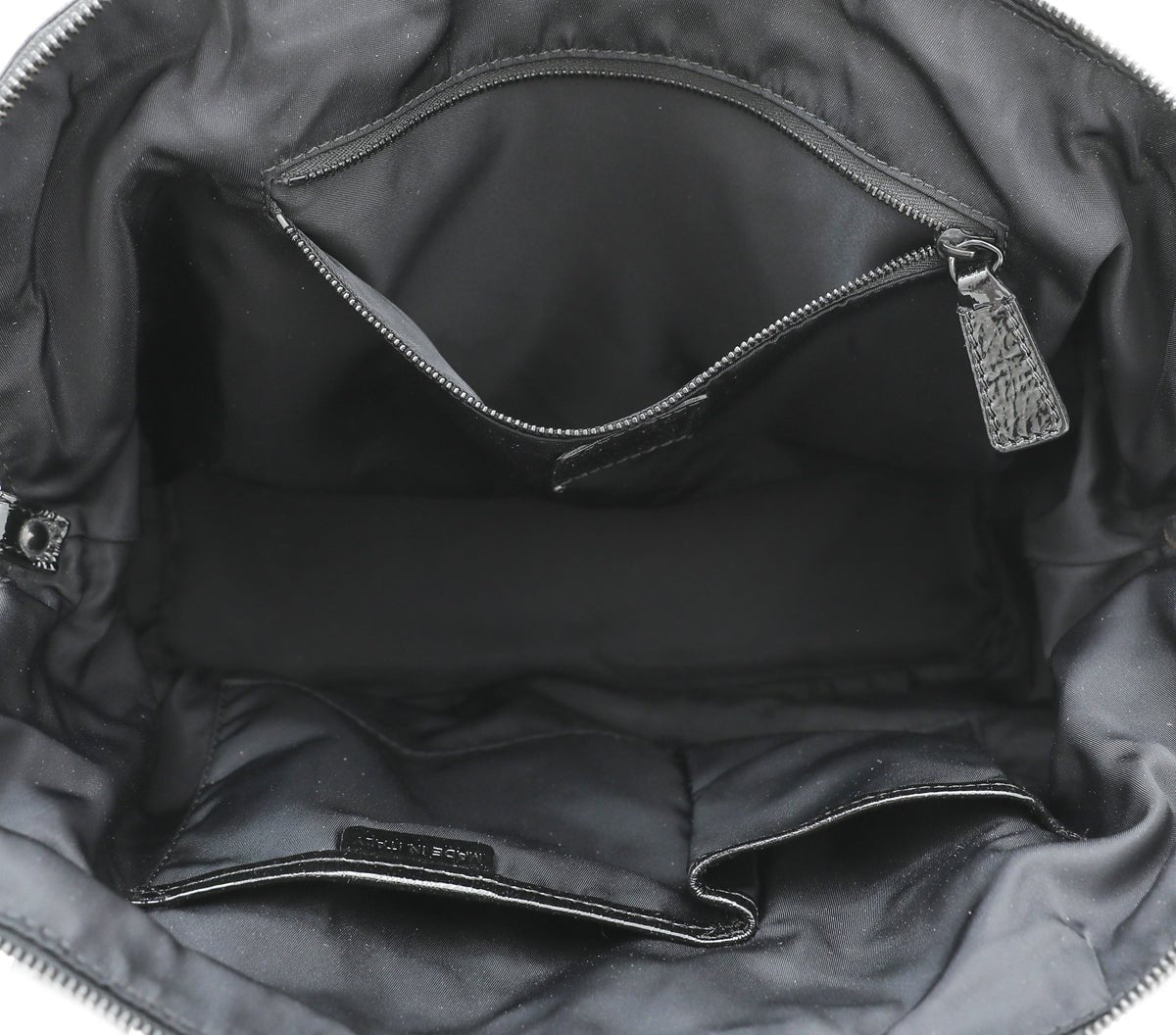 Burberry Black Nylon Beatcheck Floral Florence Bag