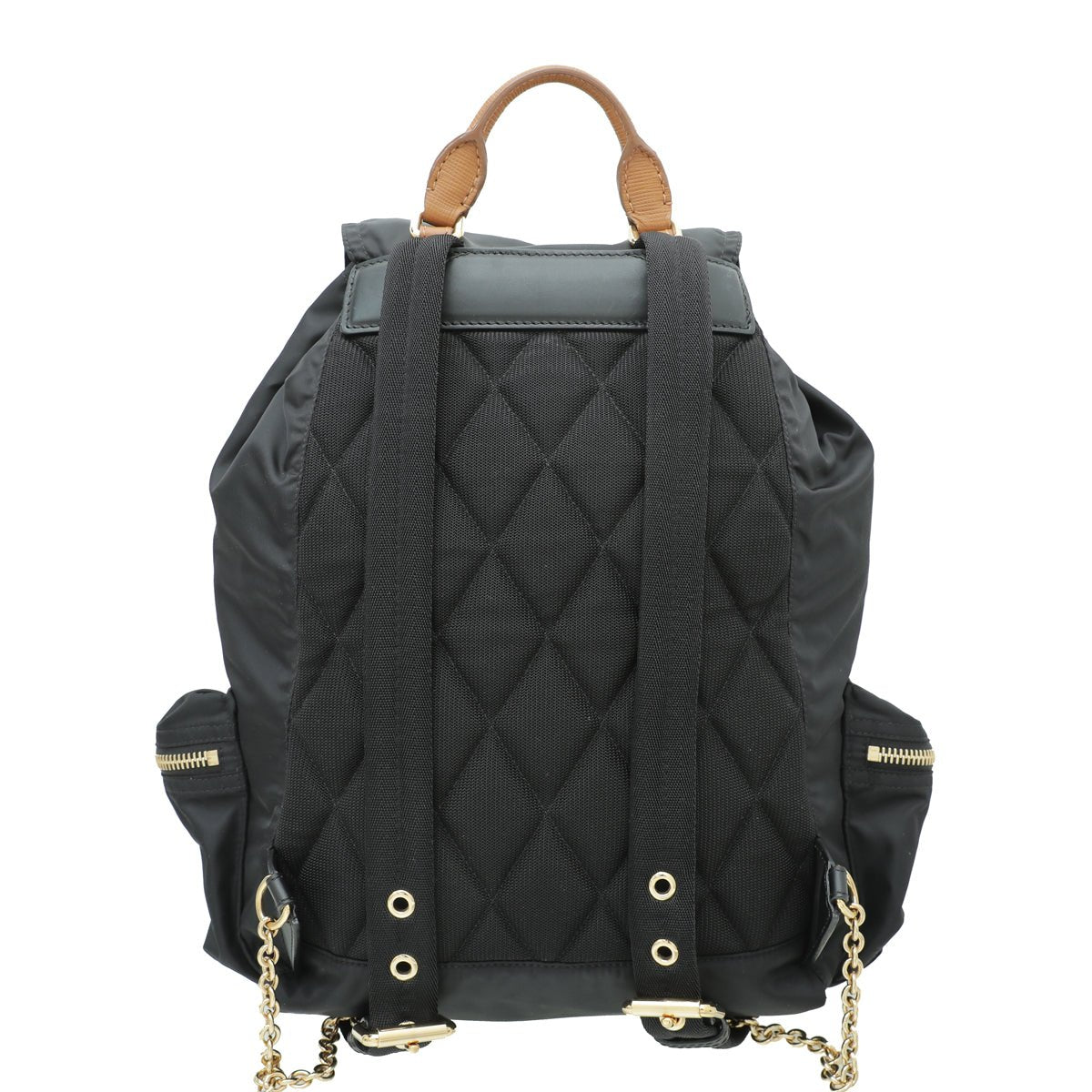 Burberry Black Nylon Large Rucksack Backpack Bag