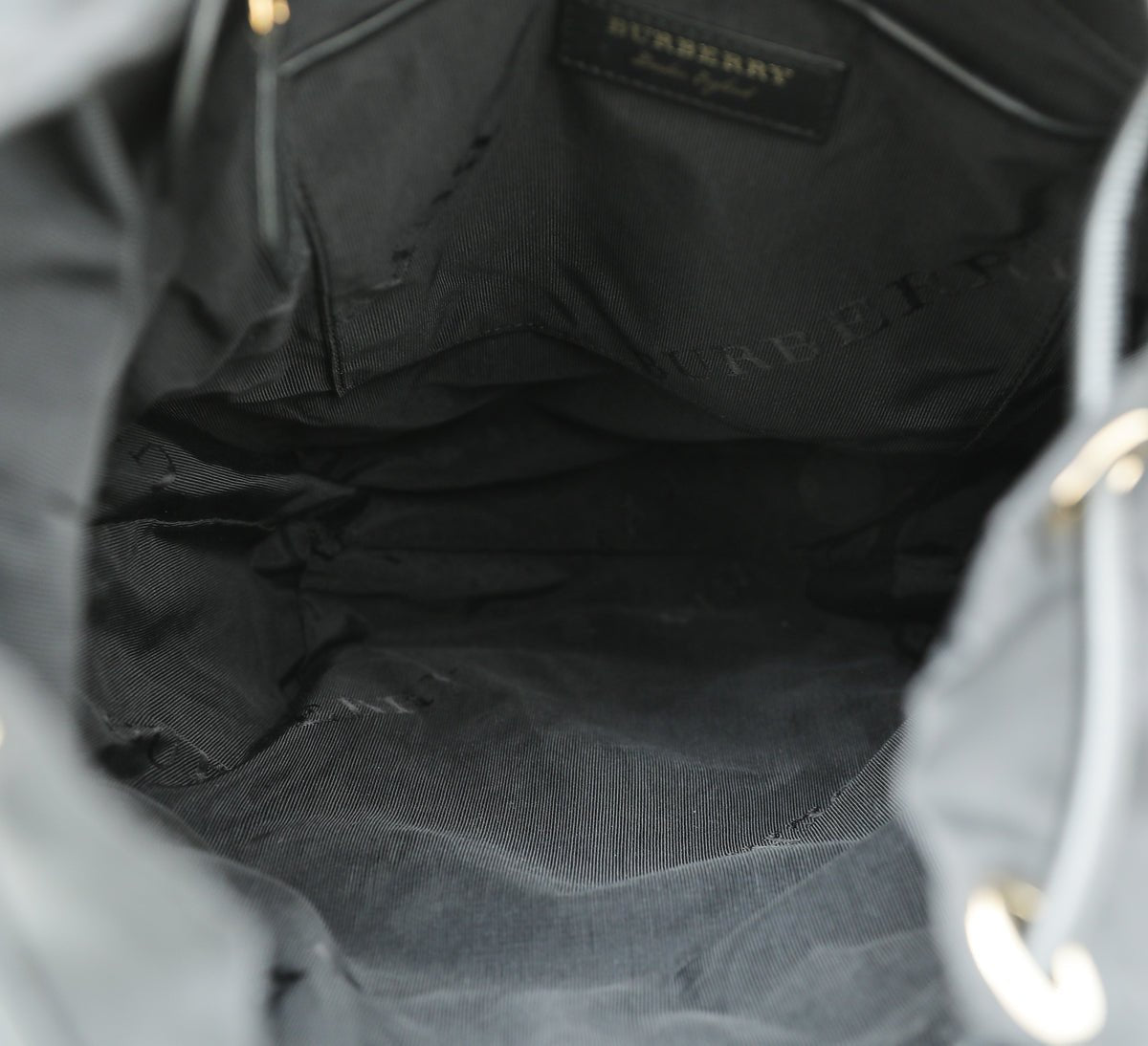 Burberry Black Nylon Large Rucksack Backpack Bag