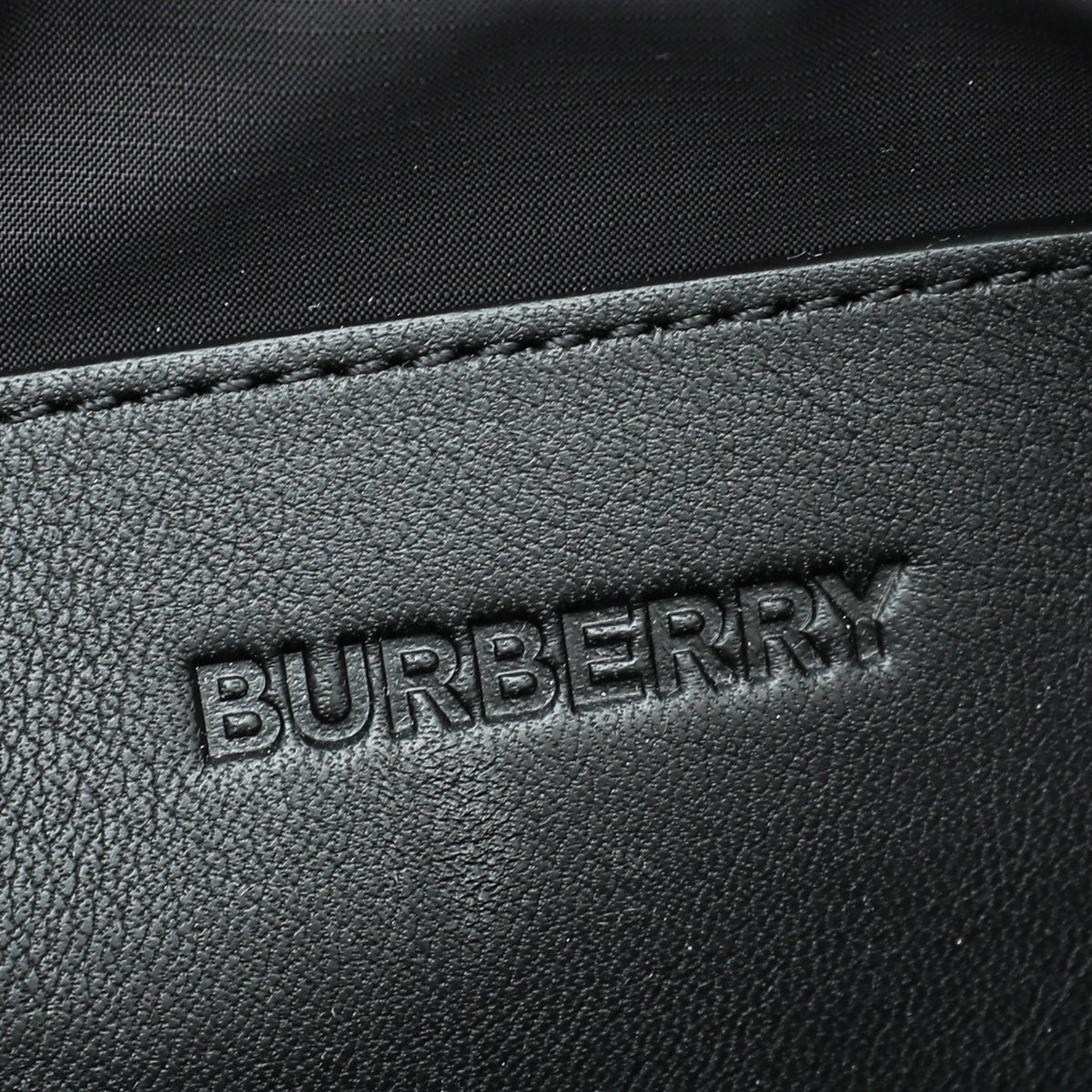 Burberry Black Nylon Logo Print Bumbag