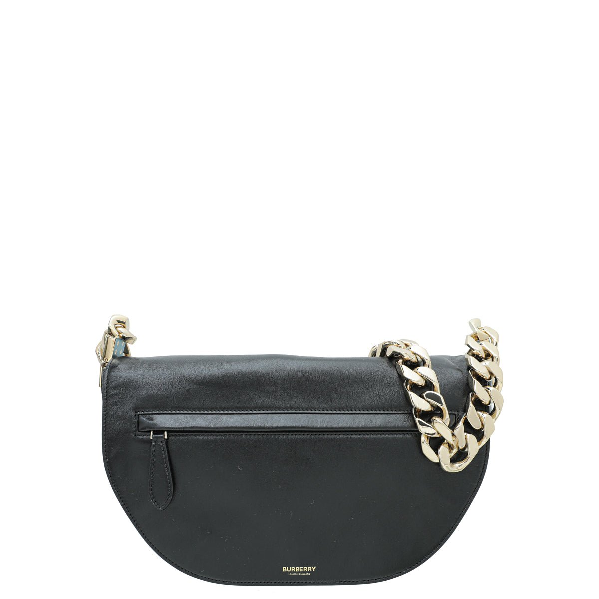 Burberry Black Olympia Medium Flap Chain Bag