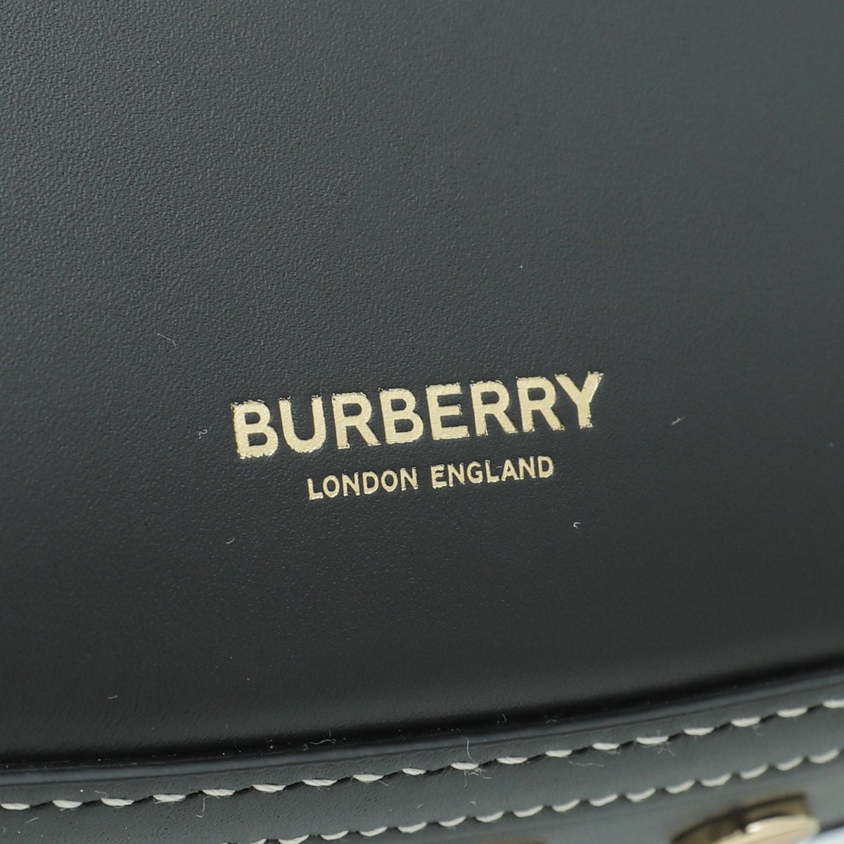 Burberry Black Olympia Studs Mini Zip Bag