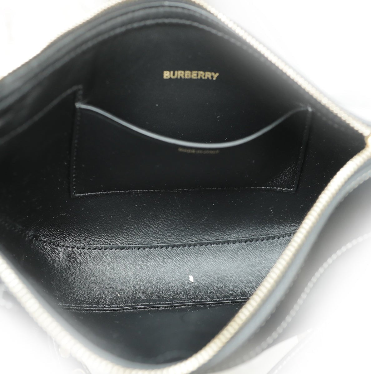 Burberry Black Olympia Studs Mini Zip Bag