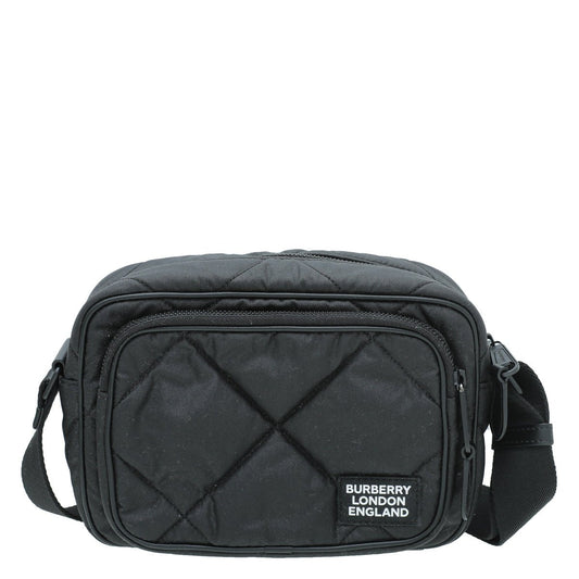 Burberry Black Paddy Diamond Quilted Crossbody Bag