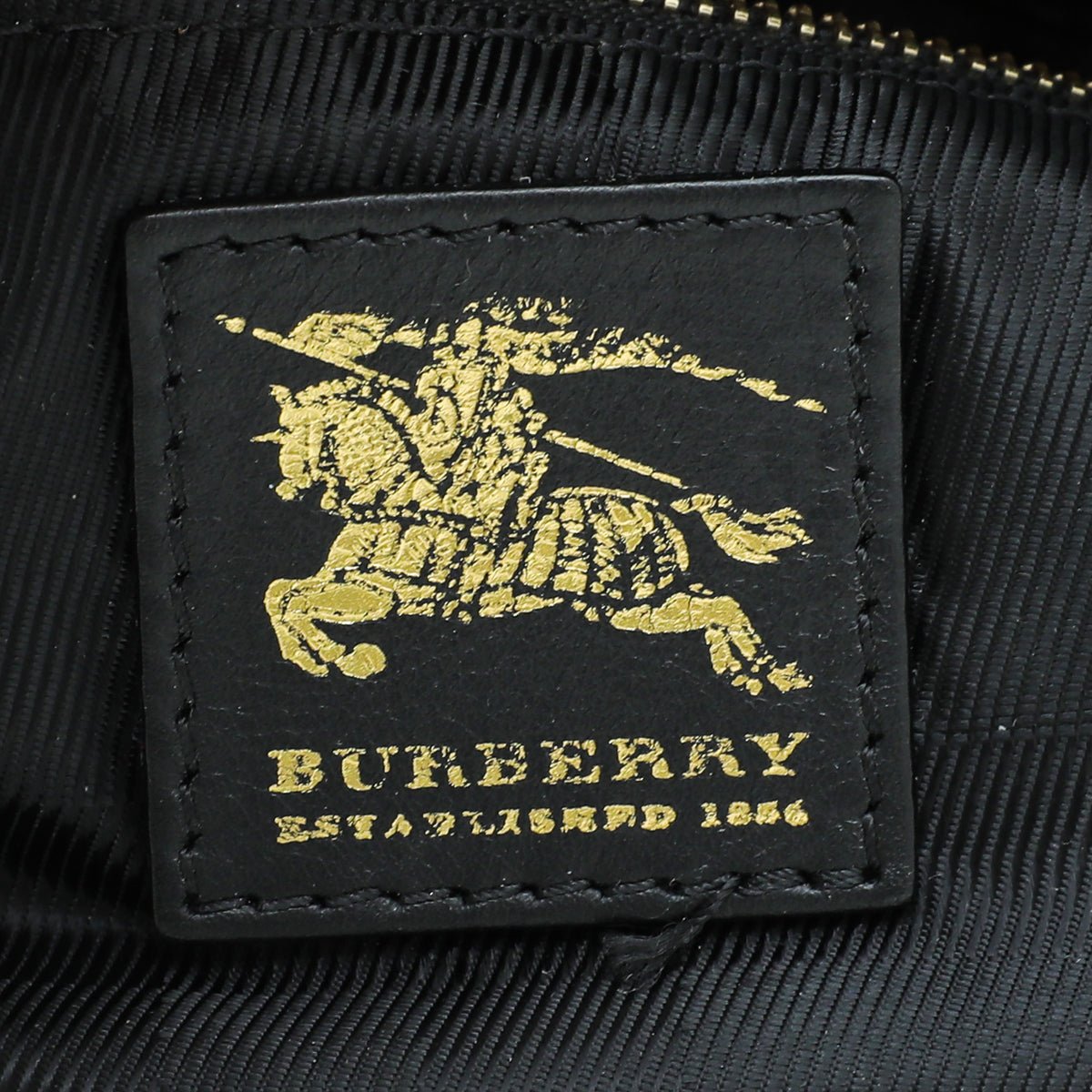 Burberry Black Quilted Beaton Tote Small Bag