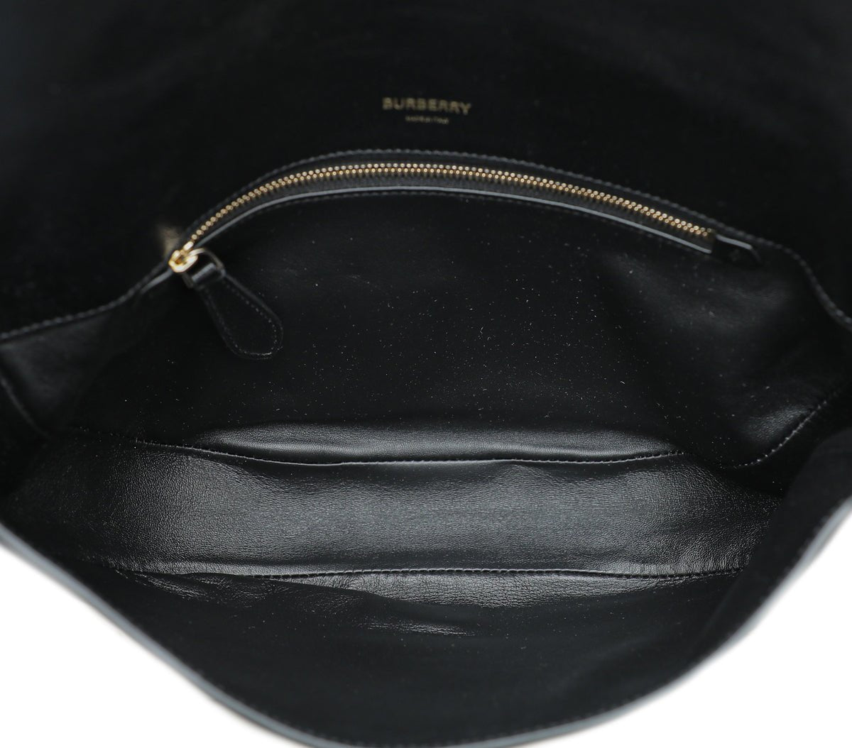 Burberry Black Soft Olympia Flap Chain Medium Bag