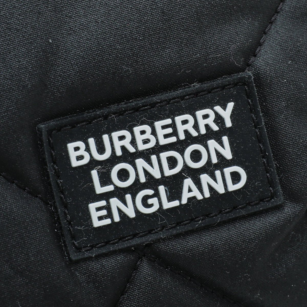 Burberry Black Sonny Diamond Quilted Belt Bag