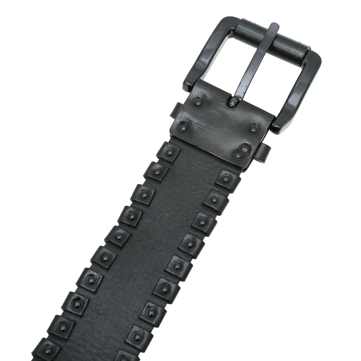 Burberry Black Studded Belt 36