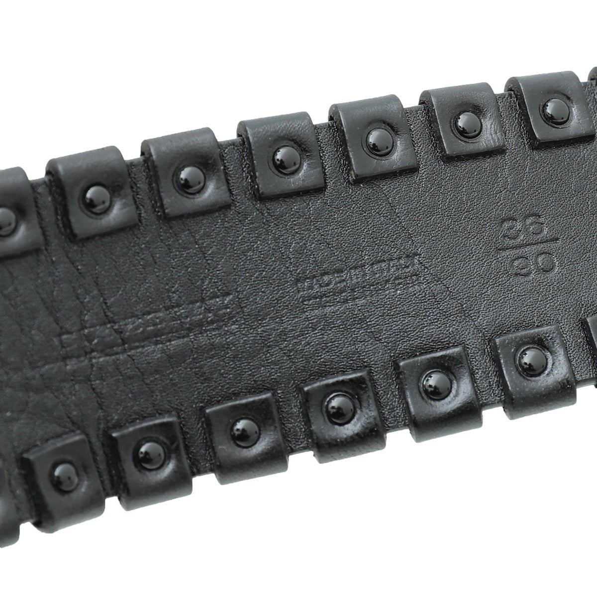 Burberry Black Studded Belt 36