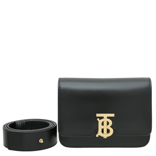 Burberry Black TB Bum Bag Small