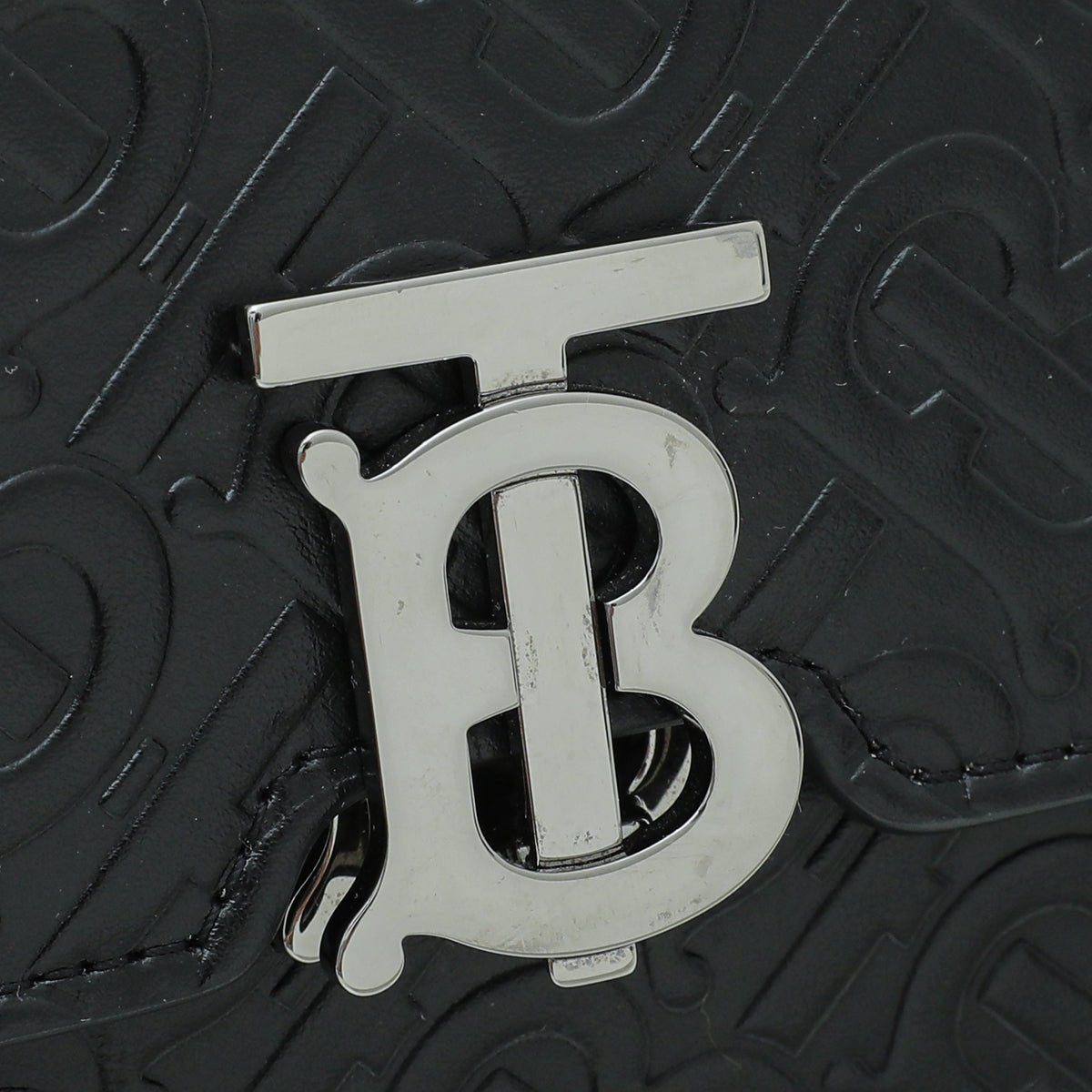 Burberry Black TB Embossed Robin Bag