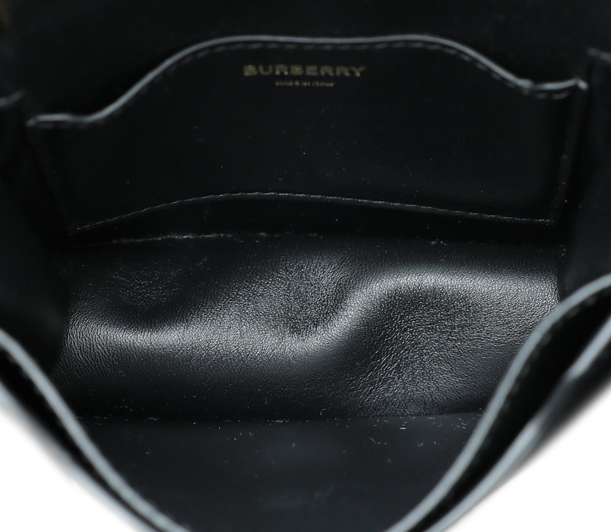 Burberry Black TB Flap Mini Bag