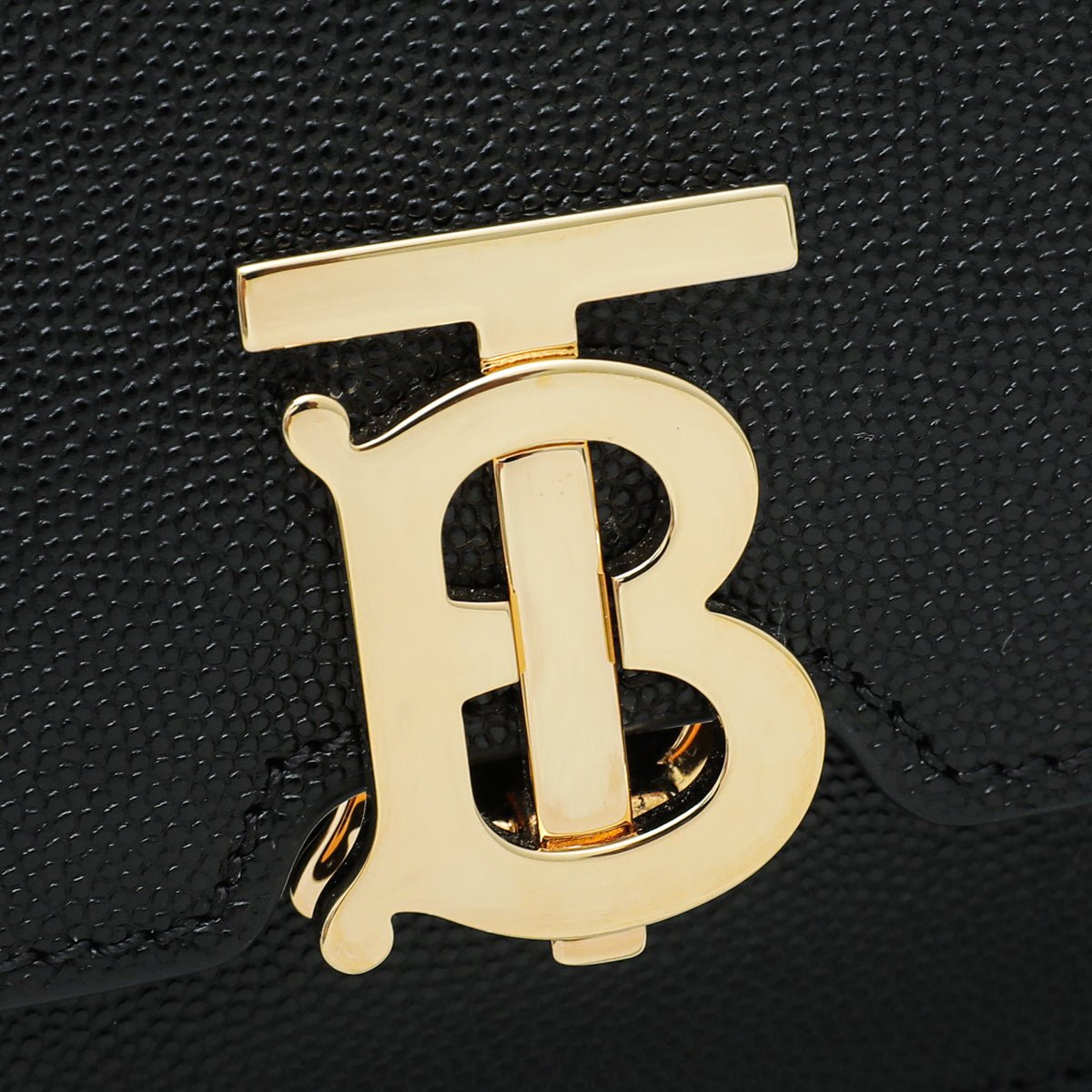 Burberry Black TB Flap Mini Bag