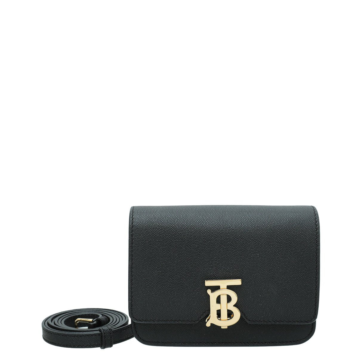 Burberry Black TB Flap Mini Bag