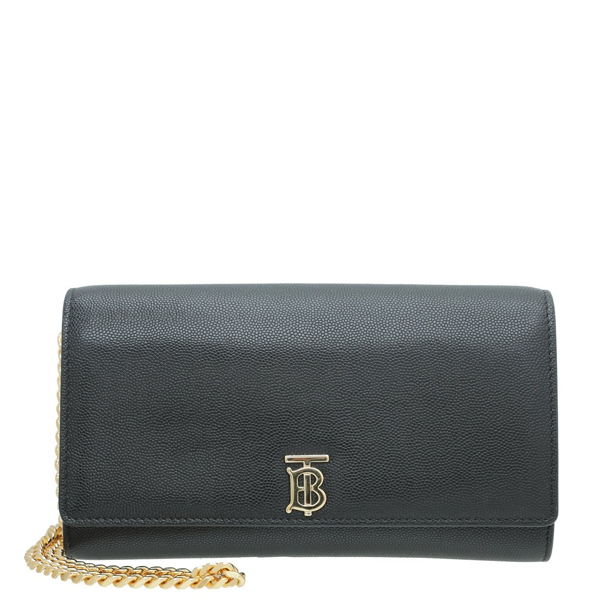 Burberry Black TB Hannah Wallet on Chain