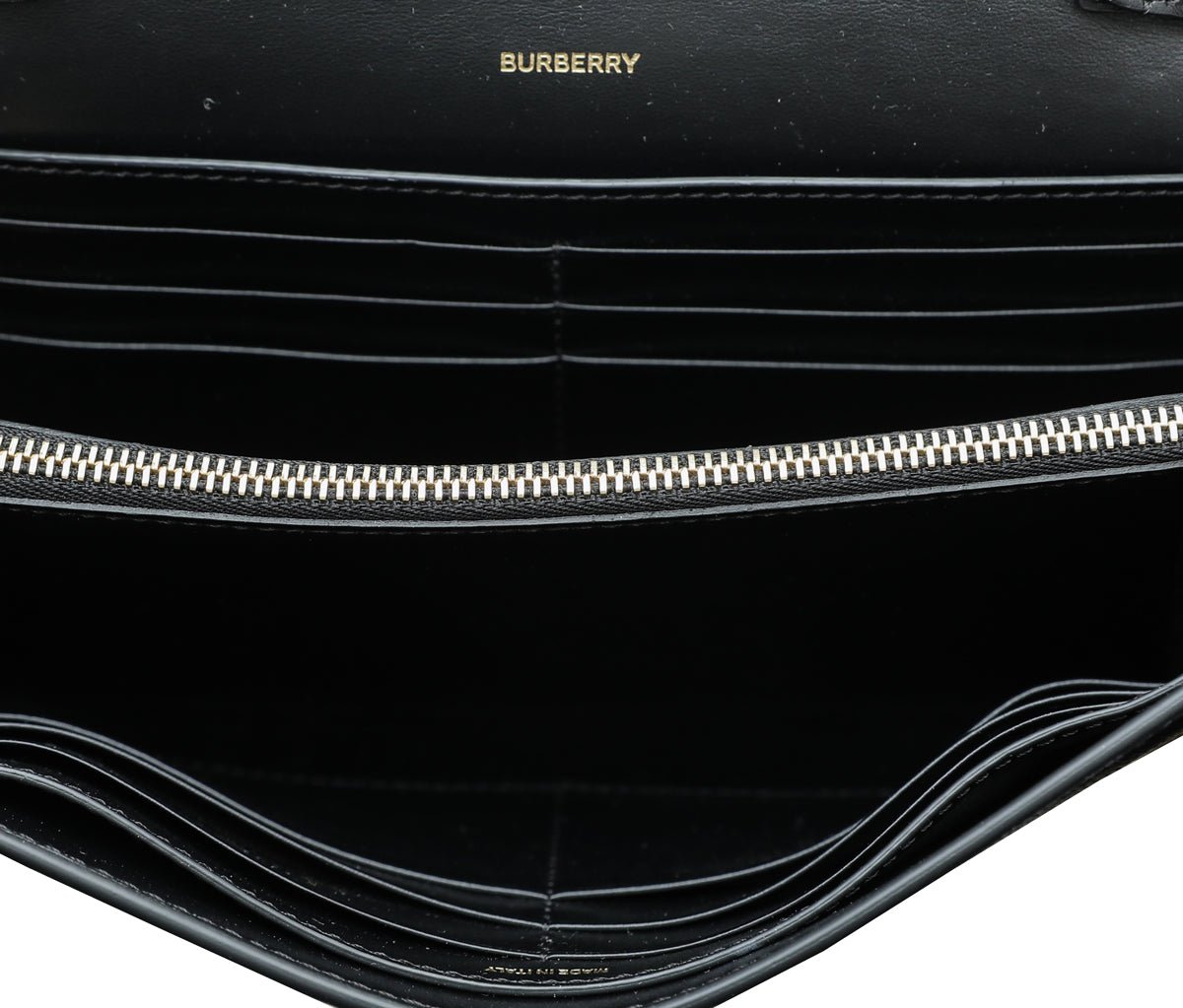 Burberry Black TB Hannah Wallet on Chain