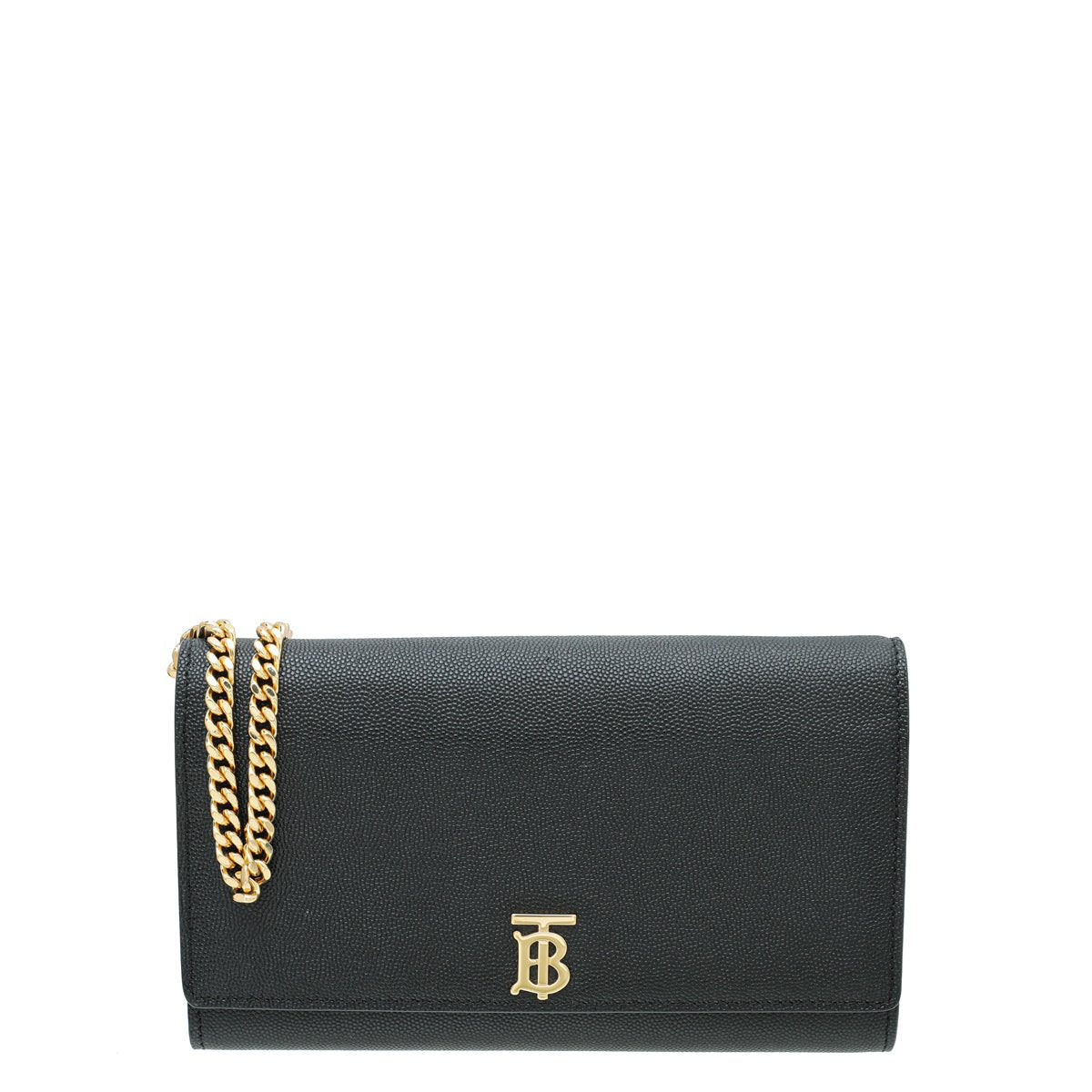 Burberry Black TB Hannah Wallet on Chain