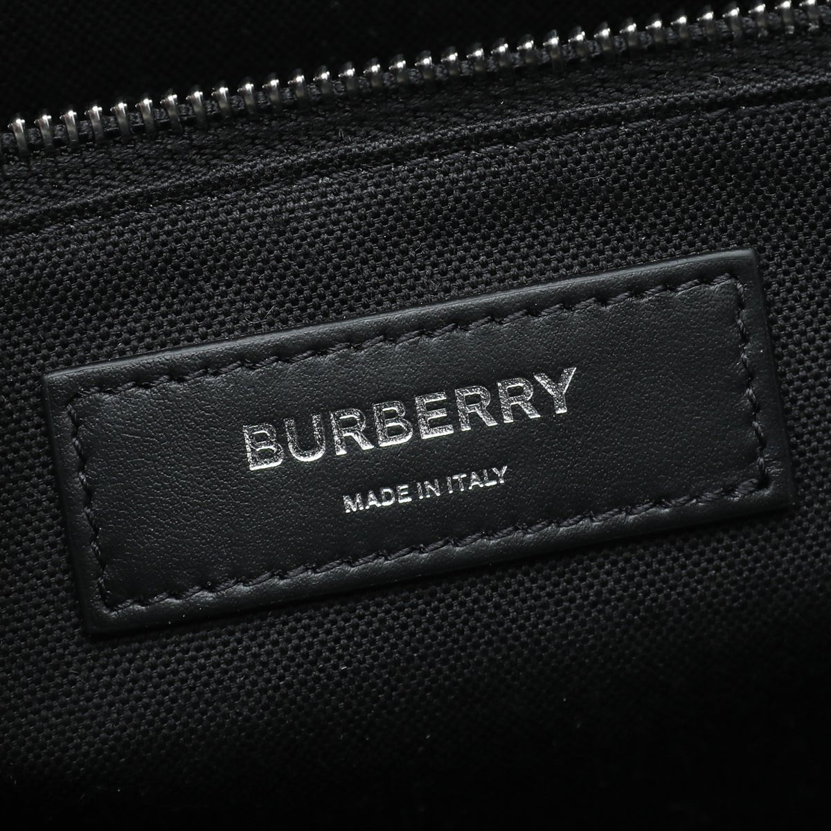 Burberry Black TB Logo Denny Tote Bag