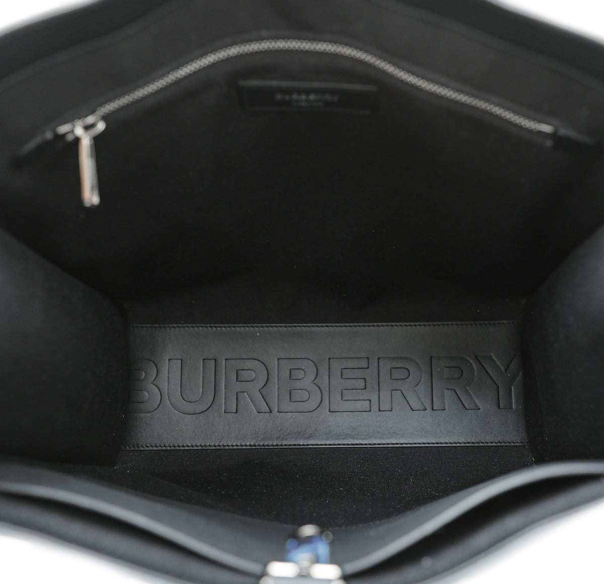 Burberry Black TB Logo Denny Tote Bag