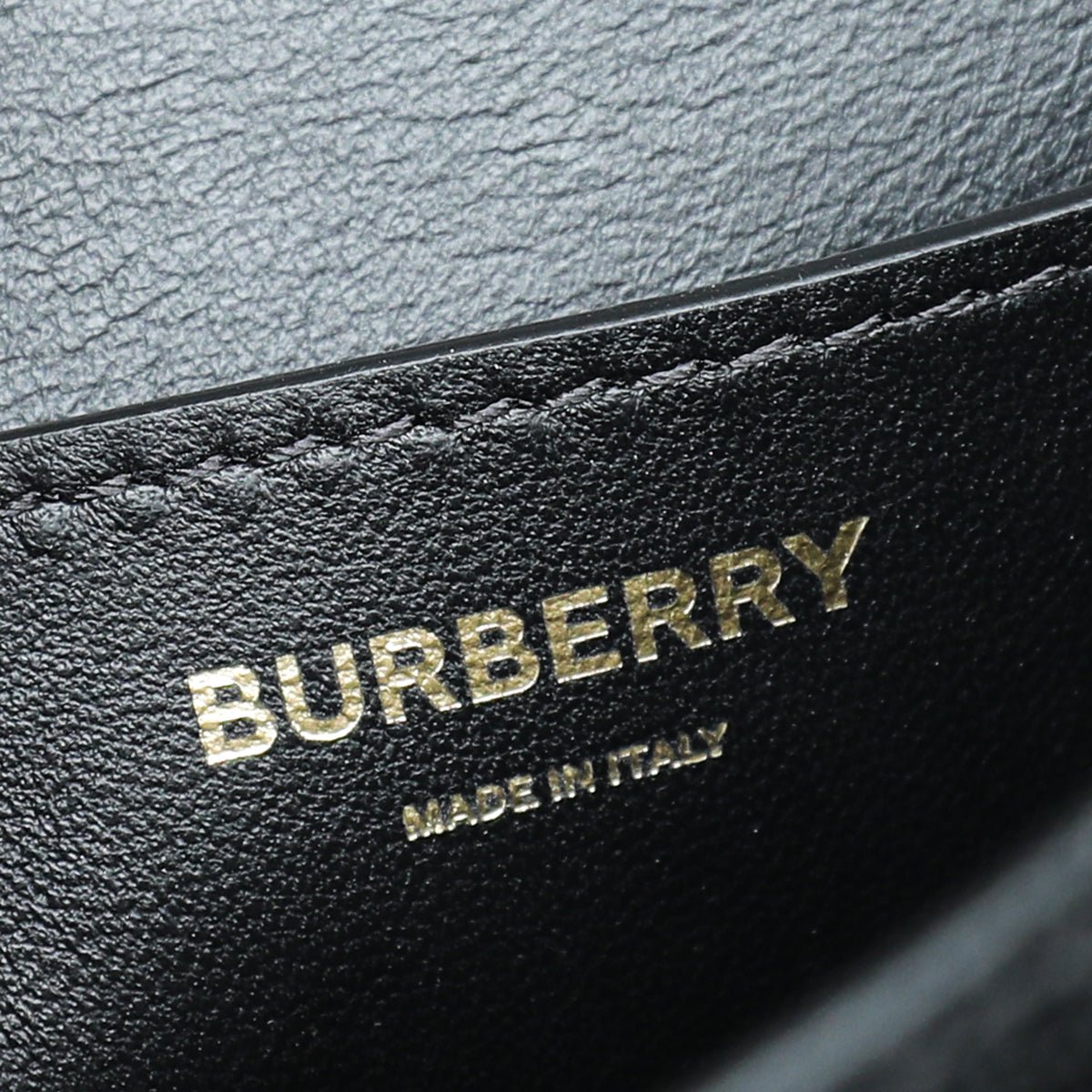 Burberry Black TB Logo Mini Flap Bag