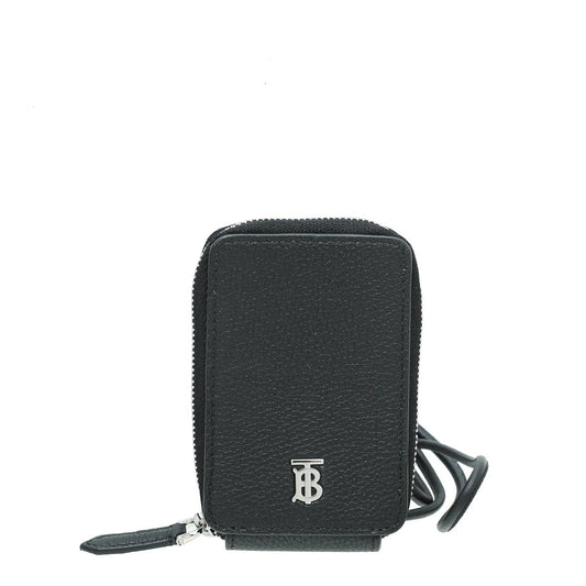 Burberry Black TB Neck Wallet