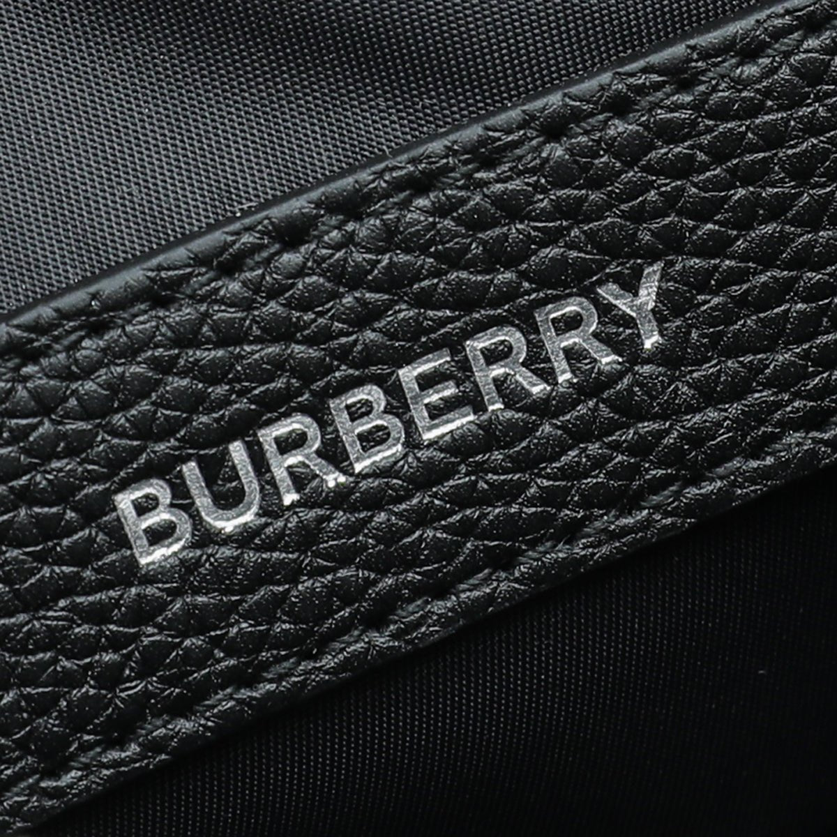 Burberry Black Thornton Leather Crossbody Large Bag