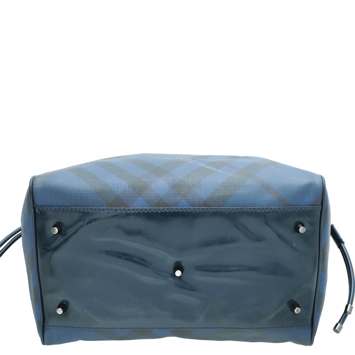 Burberry Blue Ombre Supernova Check PVC Bilmore Tote Bag