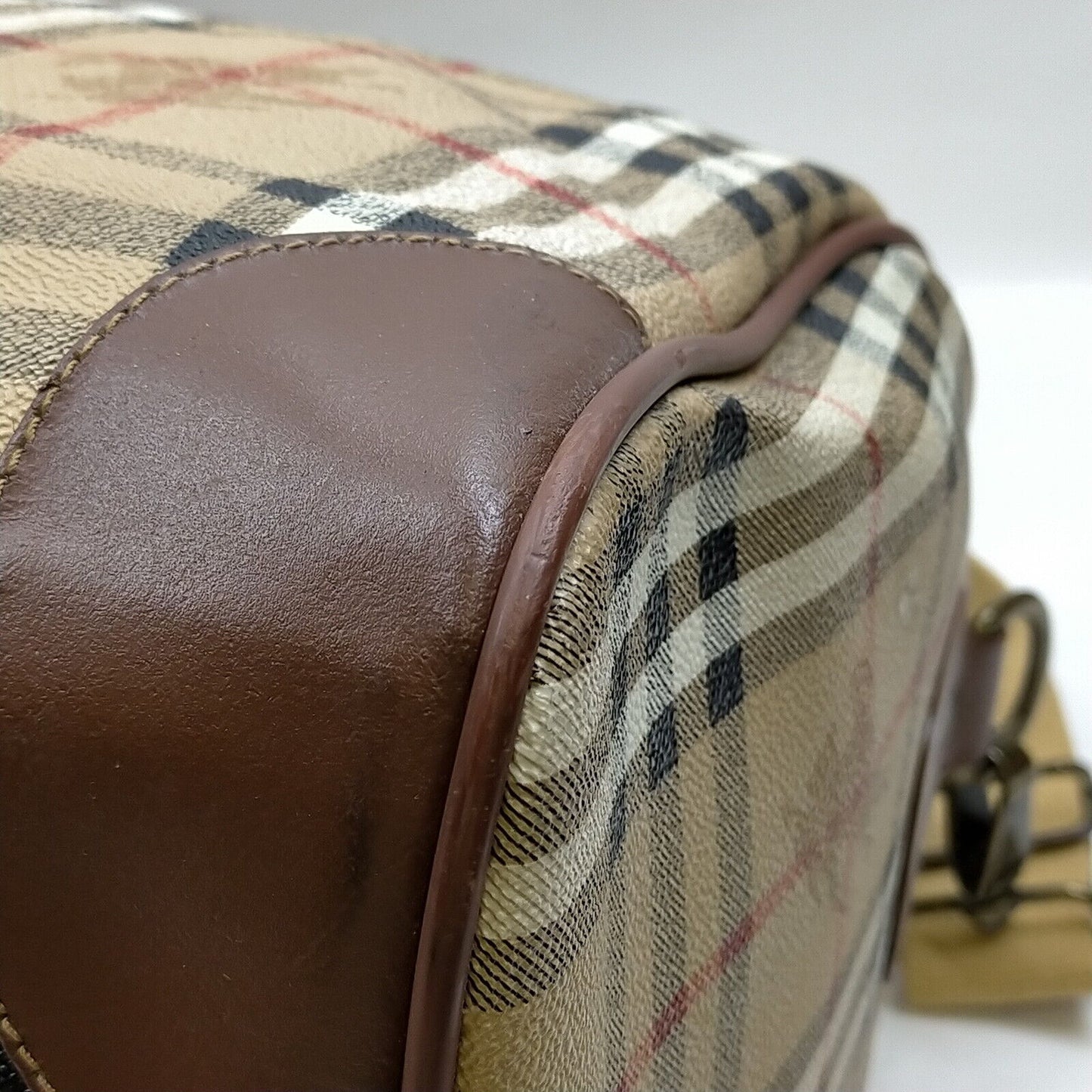 Burberry Boston Brown PVC Travel Bag