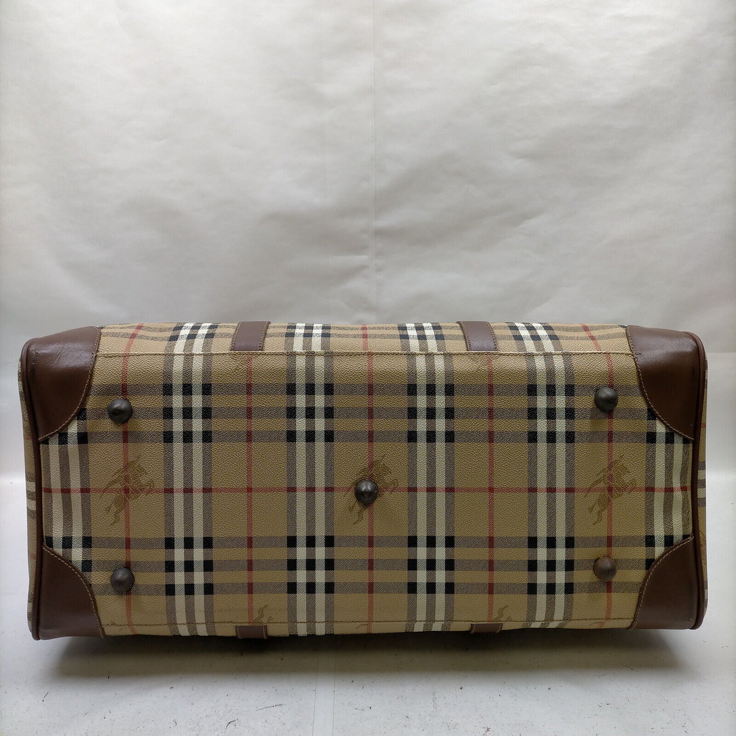 Burberry Boston Brown PVC Travel Bag