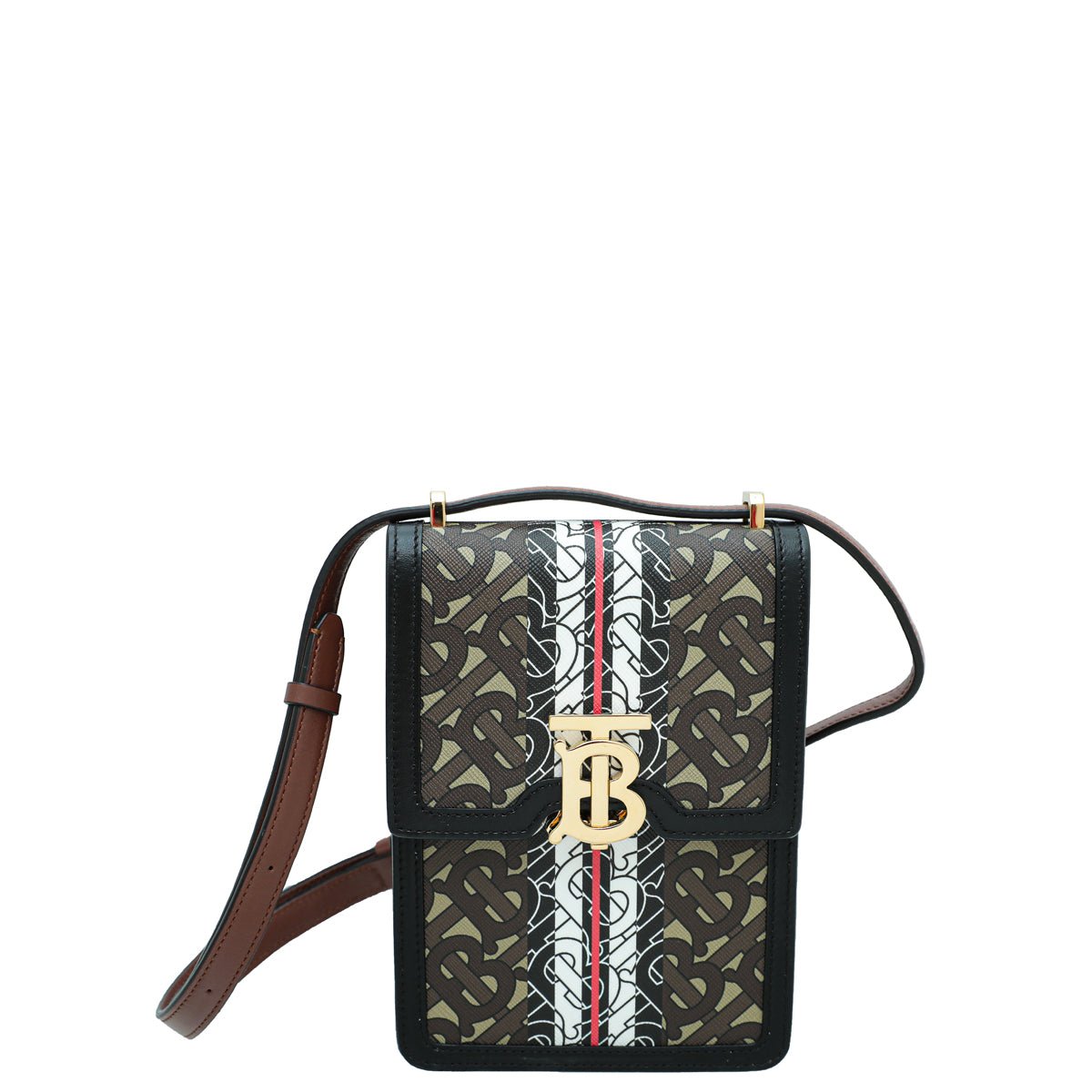 Burberry Bridle Brown TB Monogram Robin Bag