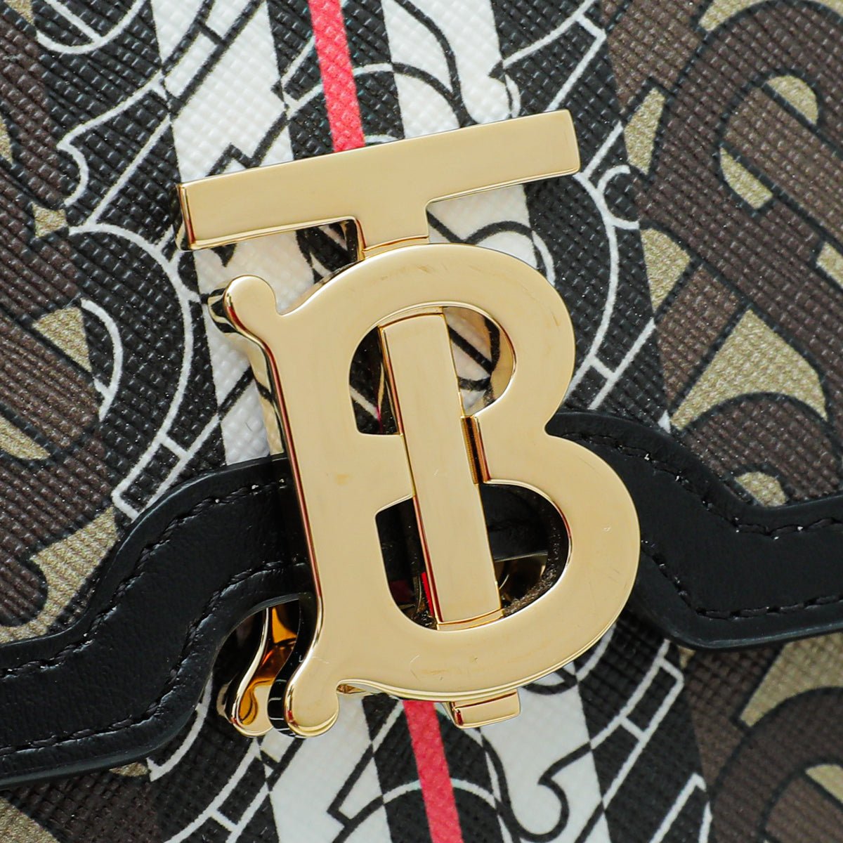 Burberry Bridle Brown TB Monogram Robin Bag